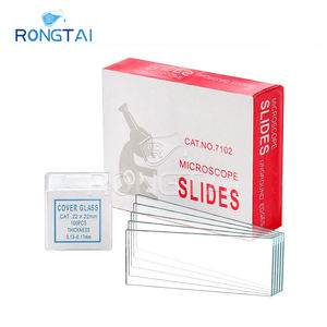 RONGTAI透明ガラススライドサプライヤー顕微鏡スライド準備中国7101 7102 7105 7107 7109スライドガラスつや消し - Product Image 2