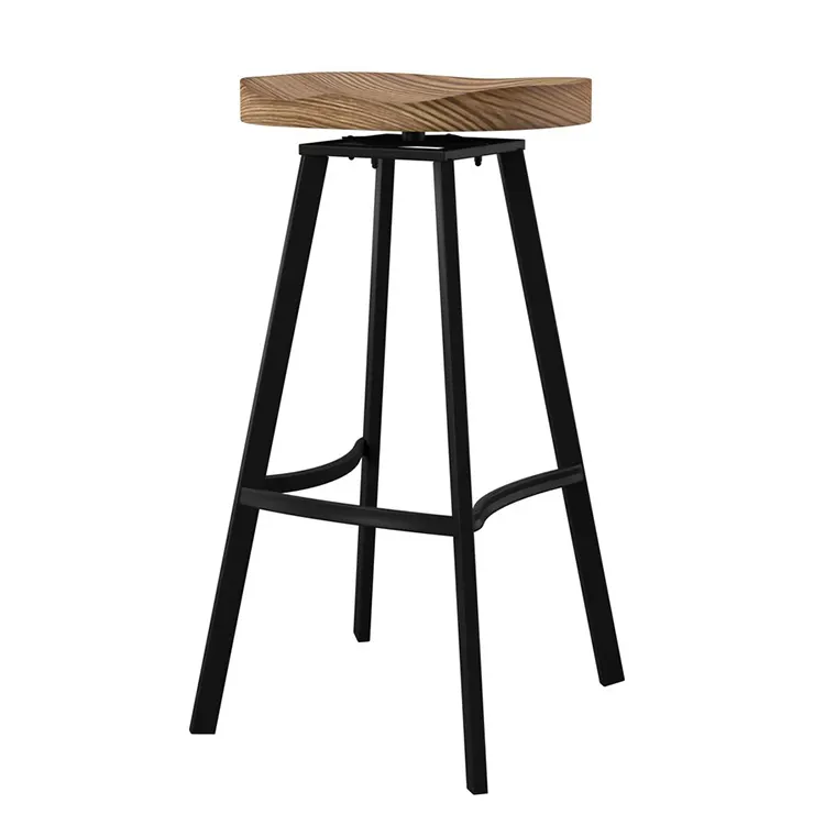 Tabouret de comptoir en métal industriel de chine, tabouret classique rétro rustique en laiton pour un Bar BC451