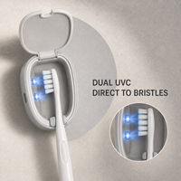Étuis de brosse à dents personnalisables pour la maison et les voyages, support mural USB portable pour la désinfection des têtes de brosse à dents individuelles