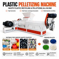 Ligne de granulation à vis simple personnalisée pour le recyclage du coton perlé et les déchets EPE