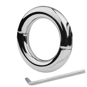 Harga Pabrik Kovida Alat Stimulasi Listrik SM Diameter 28 33 40 45 50mm Baja Tahan Karat Mainan Seks Dewasa Cincin Penis Pria Logam - Product Image 1