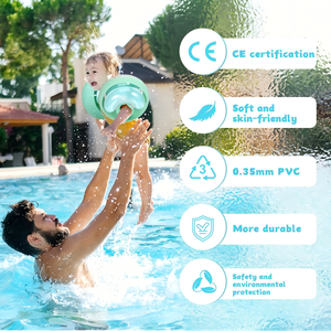 Mint Green <b>Kids</b> Swim <b>Armband</b> Float with 3 Independent Airbags & Double Safety Design - Product Image 5