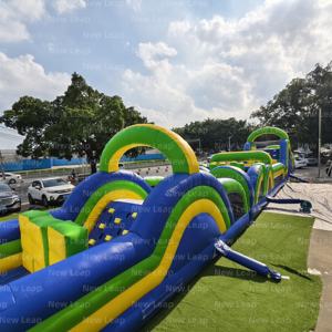 99ft Yuedong <span class=keywords><strong>Gonflable</strong></span> Obstacles Course Vert Toboggan Combo Escalade Maison <span class=keywords><strong>Gonflable</strong></span> Thème Ville Parc - Product Image 4