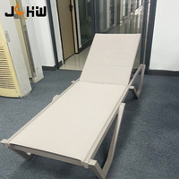 Chaise longue de jardin en aluminium pour villa, hôtel, complexe hôtelier, piscine, plage