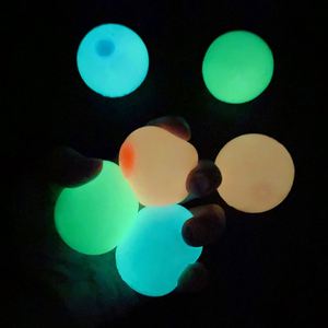Mini Balle Créative Lumineuse de 4 cm Remplie de Farine, Jouet Squishy en TPR, Anti-stress Rebondissant, Cadeau pour Enfants et Adultes, Stimulateur d'Humeur pour Journées Chargées - Product Image 1