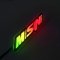 Emblème de voiture personnalisé à LED, 3D RGB, RGBW, logo de voiture lumineux, badge 12V, commande par application, pour taxi, SUV