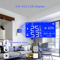 Capteur d'environnement WiFi d'intérieur Tuya Smart, thermomètre numérique sans fil, hygromètre, précision 2% RH, rapide