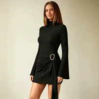 Robes décontractées en gros, noires, plusieurs tailles, fournisseur OEM ODM