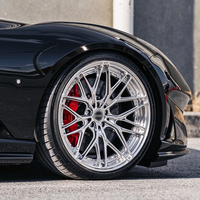 Velg Monoblock Cekung Tempa 18-22 Inch 5*120 5*130 5*114.3 Velg Sport Alloy Poles Khusus untuk 911 GT3 M4 M5 RS6 E63 SF90