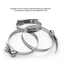 Collier de serrage rapide réglable perforé pour conduit de ventilation