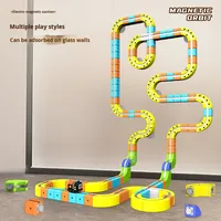 Cube magique magnétique transformable en plastique 1:5, blocs de construction, voie ferrée, voiture électrique anti-gravité, ensemble pour enfants