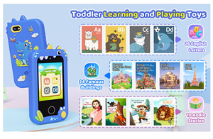 Teléfono Celular de Juguete para Niños Pequeños con Cámara Dual Portátil de 2400W, Función de MP3, Características de Foto y Audio - Product Image 5