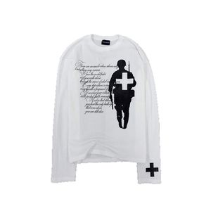 T-shirt en coton à séchage rapide pour homme, 280 GSM, manches longues, coupe ajustée, jersey oversize avec logo personnalisé et citations bibliques pour homme - Product Image 4