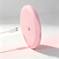 Miroir cosmétique compact portable multifonctionnel éclairé à double face avec rabat pour étudiantes et jeunes filles – Petit miroir pliable pour retouches rapides