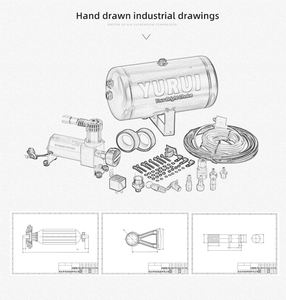 <span class=keywords><strong>120PSI</strong></span> süspansiyon hava kompresörü 1.02CFM 1 galon tankı kiti 4*4 metal araba hava kompresörü DC 12V binmek hava pompası - Product Image 6