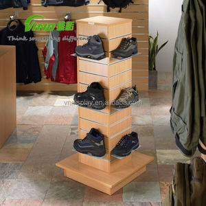 Bán buôn bằng gỗ <span class=keywords><strong>MDF</strong></span> slatwall hiển thị đứng bền triển lãm gian hàng - Product Image 3