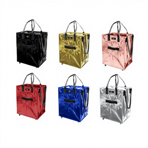 <span class=keywords><strong>Sac</strong></span> d'épicerie réutilisable avec fermeture éclair, poignées, motifs personnalisés, pliable, chariot de courses à <span class=keywords><strong>roulettes</strong></span>, <span class=keywords><strong>sac</strong></span> de courses avec <span class=keywords><strong>roulettes</strong></span> - Product Image 1