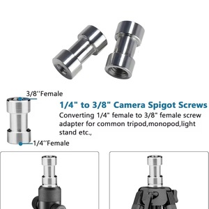 อะแดปเตอร์สกรูตัวแปลงขนาด 1/4 3/8 นิ้ว 20 เกลียว สำหรับกล้อง DSLR ขาตั้ง<span class=keywords><strong>แฟลช</strong></span> ขาตั้งกล้อง และสตูดิโอถ่ายภาพ - Product Image 4