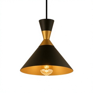 Modern Black Metal Touch Control Handmade CRIPendant <b>Light</b> E27 LED Warm White 3500K Bell Shape Adjustable Height Kitchen Lamps - Product Image 1