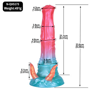 Bête corne cheval conception jouets sexuels pour adultes bâton de Massage manuel et Plug Anal bâton d'orgasme godes de Masturbation privés - Product Image 1
