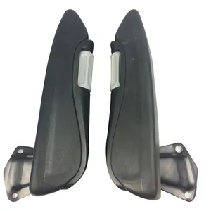 Reposabrazos de asiento de PU doble ajustable negro Reposabrazos de asiento de coche Accesorios de reposabrazos de camiones pesados