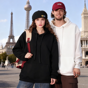 Áo hoodie thể thao chất lượng cao in kỹ thuật số mùa đông, chất liệu polyester/cotton, kiểu dáng trơn, in logo tùy chỉnh - Product Image 5