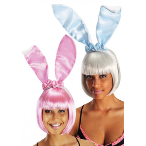 Bandeau pour cheveux en forme de lapin de 20 cm avec oreilles modulables, assortiment - Product Image 1