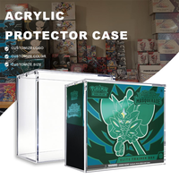 Boîte de protection anti-poussière en acrylique pour Pokemen Elite Trainer Box ETB Booster Box avec aimant puissant pour la protection des cartes de jeu de collection