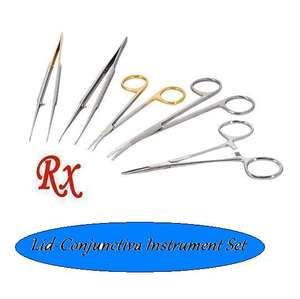 Ensemble d'instruments chirurgicaux à source d'alimentation manuelle Kit de chirurgie de base Couvercle-Conjonctive Équipement médical de qualité supérieure certifié CE ISO13485 - Product Image 1