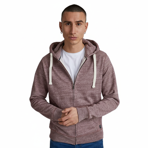 เสื้อฮู้ดดี้ผู้ชายผ้าเทอร์รี่สีพื้นแบบมีซิป สไตล์สตรีทแวร์ ผ้าฝ้าย 100% หนานุ่ม สำหรับฤดูหนาว รับทำโลโก้ตามสั่ง ขายส่ง - Product Image 1
