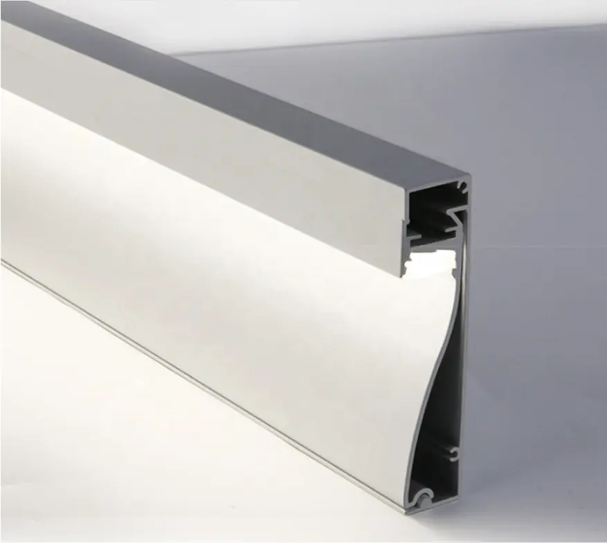 Profilé Aluminium pour éclairage led, plâtre en plâtre, ligne de jupe, 3d 2021