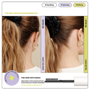 Bâton de finition capillaire à séchage rapide en 24h, fixation forte, non gras, contrôle des bords lisse, <span class=keywords><strong>cire</strong></span> coiffante longue durée, gel coiffant pour cheveux - Product Image 5