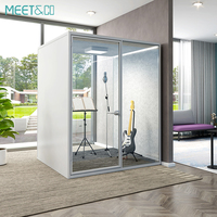 Armoire insonorisée acoustique mobile OEM pour studio d'enregistrement de musique par téléphone, boîtier de bureau au design moderne avec intimité pour les centres commerciaux