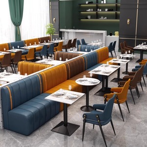 Meubles <span class=keywords><strong>de</strong></span> restaurant <span class=keywords><strong>de</strong></span> luxe MY, canapé, table et <span class=keywords><strong>chaises</strong></span>, bar mural, hôtel, restaurant, table et <span class=keywords><strong>chaises</strong></span>, usine - Product Image 2