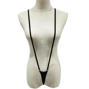 Bikini de una pieza Sexy para mujer americana europea, ropa interior, Mini traje de baño transfronterizo, Tanga, lencería - Product Image 1