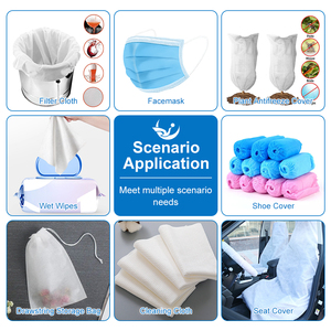 Tùy Chỉnh Spunlace Không Dệt Vải Cuộn Sinh Thái Tái Chế Spunlace Vải Không Dệt Cho Dùng Một Lần Trang Điểm Remover Lau - Product Image 6