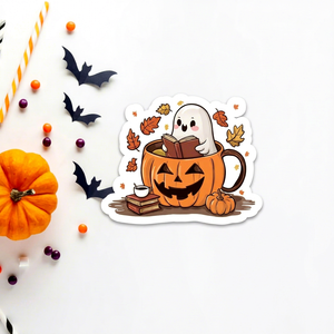 Rouleau d'autocollants en plastique PP découpés sur mesure, étiquettes en vinyle imperméables pour Halloween - Fabriqué en usine au Vietnam - Product Image 1