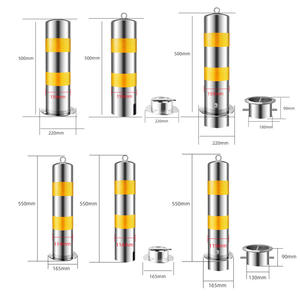 Toptan yüksek kaliteli çelik kilitlenebilir yol ve park Pot güvenlik trafik işareti direkleri/trafik baba - Product Image 2