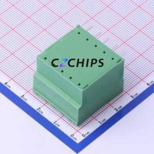 KF2EDGRH-5.0-2*5P Plug-in Terminal Block Bent Lead Through Hole,P=5mm Connector Board-to-Board / Socket - Closed 2x5P 5mm Green - Product Image 2