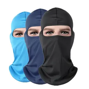 Groothandel Outdoor Riding Balaclava Mode Pure Kleur 1 Hole Ski Mask Beanie Fietsen Gezichtsmasker Motorfiets Sport Gezicht Head Cover