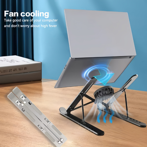 <span class=keywords><strong>Support</strong></span> multifonction pour ordinateur portable et téléphone, en alliage d'aluminium, pliable, avec ventilateur <span class=keywords><strong>de</strong></span> refroidissement, <span class=keywords><strong>support</strong></span> <span class=keywords><strong>de</strong></span> <span class=keywords><strong>bureau</strong></span> pour <span class=keywords><strong>PC</strong></span> <span class=keywords><strong>de</strong></span> 18 pouces, tablette - Product Image 5