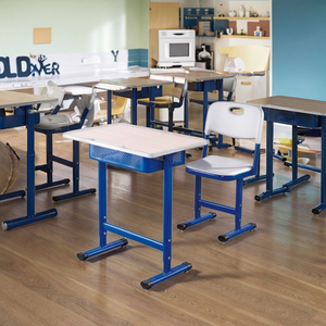 Escritorios y Sillas Individuales para Estudiantes de Altura Ajustable, Marca SONGYE, Diseño Moderno, Construcción Metálica, Modelo PT-308ES-1, Venta al Por Mayor - Product Image 6