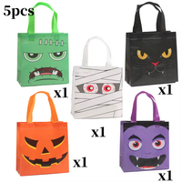 Sac fourre-tout en non-tissé personnalisé pour cadeaux, idéal pour les achats de Noël, Halloween et festivals, écologique, recyclable et réutilisable, avec poignées.