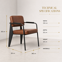 Ensemble de meubles de restaurant commercial 2025 : table et chaises bistro en fer industriel pour cafés, bars et salons