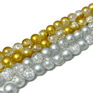 2023 nuove corde di perline di vetro 6 8 10 12 mm vernice di colore foderato oro perline allentate per gioielli fai <span class=keywords><strong>da</strong></span> te braccialetti fai <span class=keywords><strong>da</strong></span> te - Product Image 3