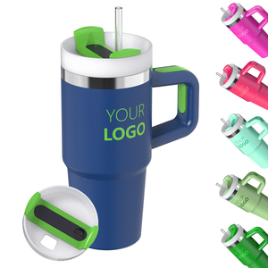 Ly giữ nhiệt chân không thép không gỉ kiểu Mỹ 20oz hai lớp <span class=keywords><strong>2025</strong></span> 18/8 dành cho trẻ em có tay cầm và ống hút - Product Image 3