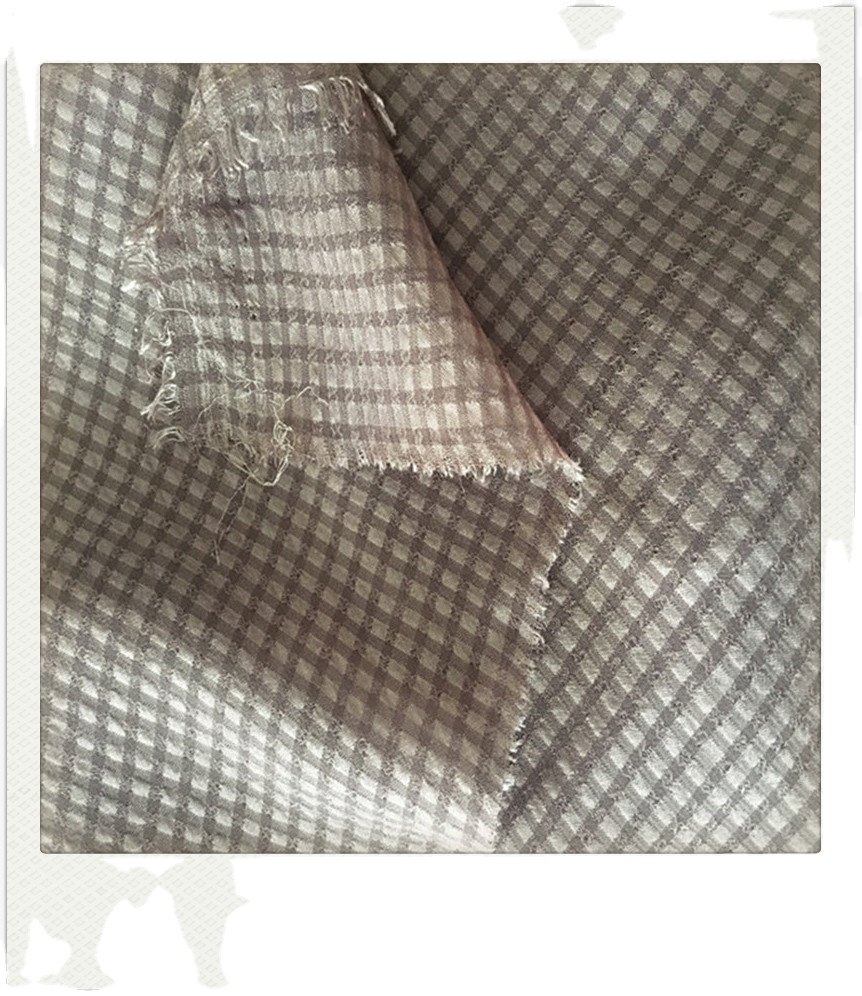 Стильная ткань в клетку из 100% полиэстера, шелка, шифона, крепа