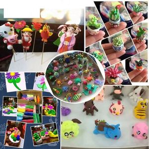 Colorful Magic Fluffy <b>Slime</b> Clay Plastic Educational Toy for Kids Modeling & Playing Soft and Model-Friendly in PP Bag - Product Image 4