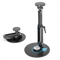 Support d'écran portable magnétique Jakeko - Support de tablette en aluminium robuste avec base pivotante à 360 degrés
