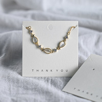 Étiquette personnalisée avec logo pour boucles d'oreilles, étiquette de bijoux